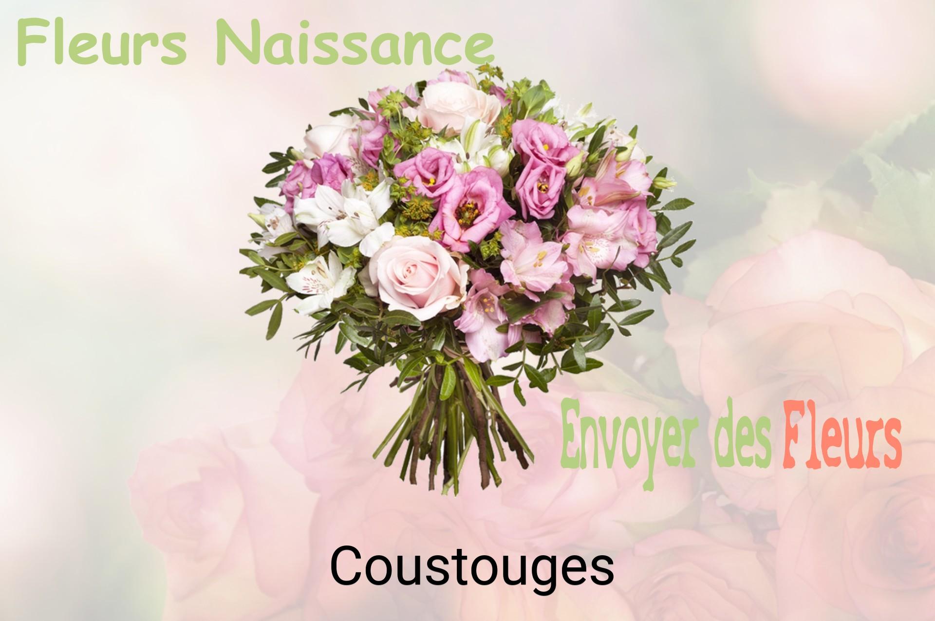 Bouquet de fleurs de naissance livré à Coustouges